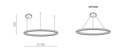Lampa Halo 120 czarna