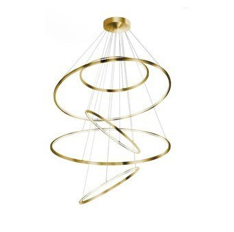 Lampa wisząca Wheel XXL AZ3138 ściemnialna złota