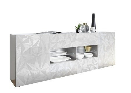 Komoda PRISMA 2 drzwi 241 cm biała