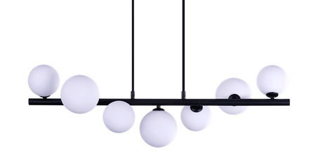Lampa Sybilla 7 wisząca czarna