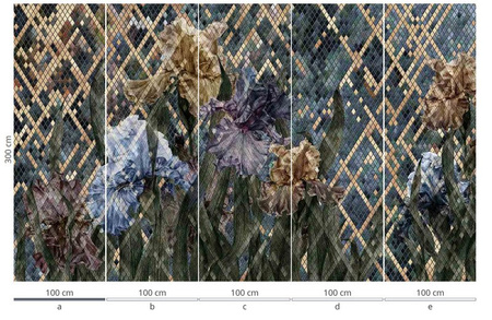 Mural Iris 35 0763 07 flizelina