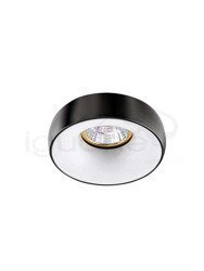 Lampa ADAMO biała z czarną nakładką