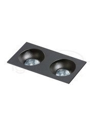 Lampa HUGO 2 Downlight czarna z wkładem czarnym