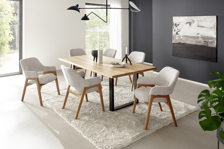 Krzesło ALPENA tkanina jasnoszara