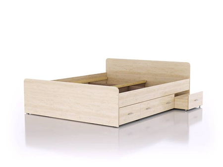 Łóżko drewniane 80262 08 białe