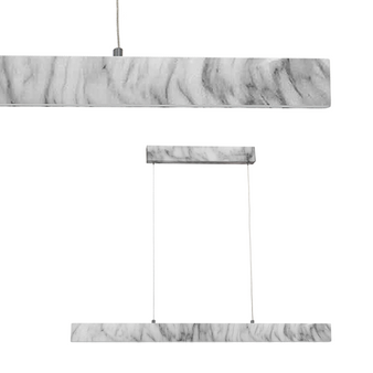 Lampa wisząca Pierce biały marmur