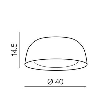 Lampa Lenox plafon 40 AZ3145 SMARTczarno/miedziana