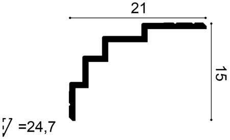 Listwa przysufitowa C393