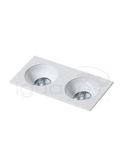Lampa HUGO 2 Downlight biała z wkładem białym
