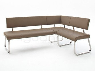 Ławka narożna ARCO 2 skóra / cappucino