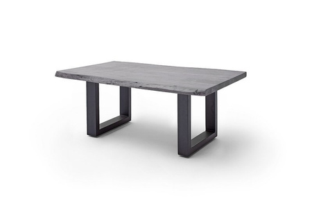 Stolik CARTAGENA 110cm, szary przecierany, antracyt mat "U"