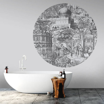 Mural koło Gulliver Grey