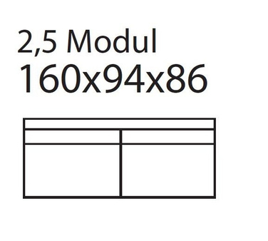 Moduł Noir Wood 2.5 skóra