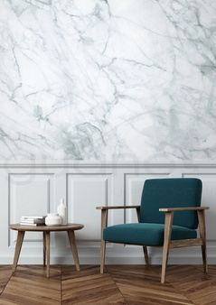 Mural Marble White-grey WP-555