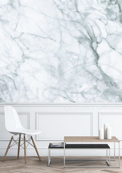Mural Marble White-grey WP-555