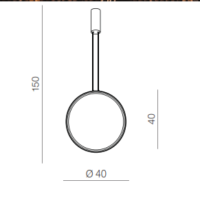 Lampa wisząca MASSIMA 40 złoty