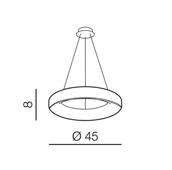 Lampa Sovana wisząca 45 AZ3444 SMART szara