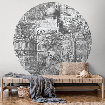 Mural koło Gulliver Grey