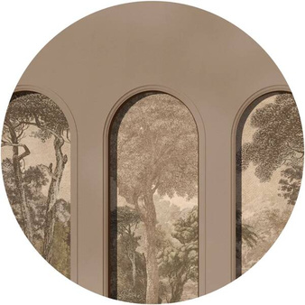 Mural koło Libra Coffee Hood Beige