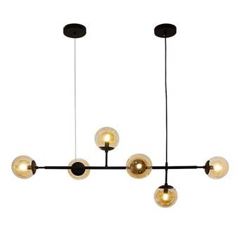 Lampa Helios 6 wisząca czarna