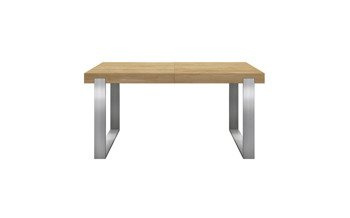 Stół FRAME nogi INOX 160+100 cm PURE rozkładany