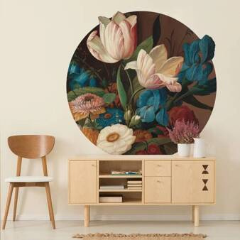 Mural koło Dark Tulip