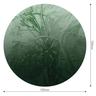 Mural koło Green Ombre Flower
