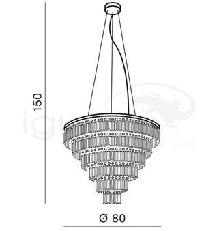 Lampa wisząca Salerno XL