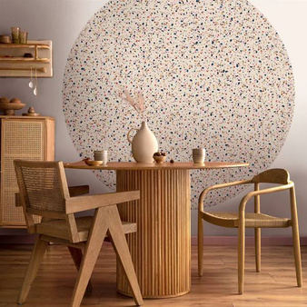 Mural koło Terrazzo Pink
