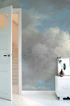 Mural Golden Age Clouds blue WP-394