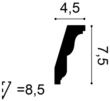 Listwa przysufitowa C212