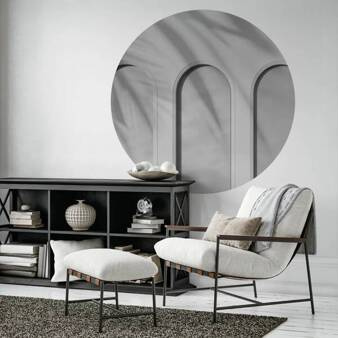 Mural koło Libra Light Grey