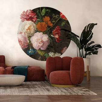 Mural koło Tapeta  Requiem White