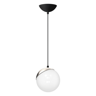 Lampa Sfera 1 czarna/chrom
