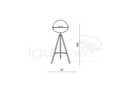Lampa TOMA podłogowa biała