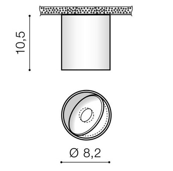 Lampa natynkowa Boston Tube AZ3469 biała