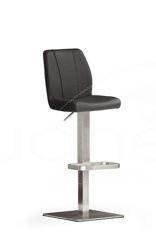 Hoker NAOMI podstawa kwadratowa skóra czarna