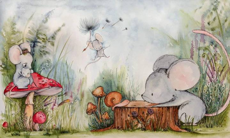 Mural Mice Adventure winyl 