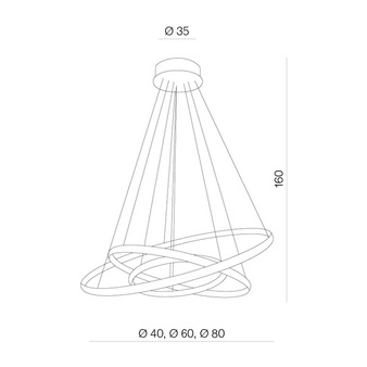 Lampa BRIGHTON 3 złota