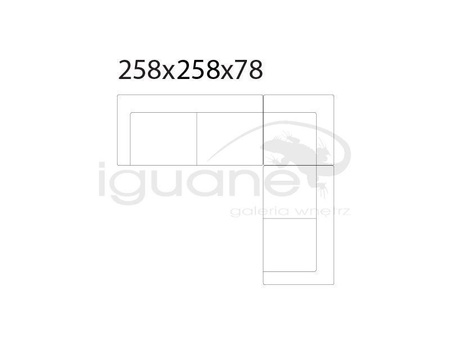 Sofa Avignon 2.5+C+2.5 tkanina