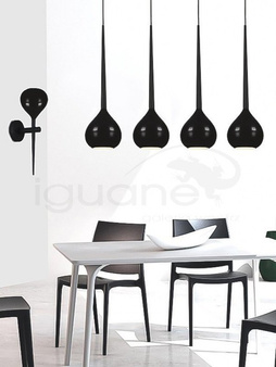 Lampa AGA-4 wisząca czarna