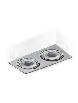 Lampa PAULO 2 230V biała / aluminiowa