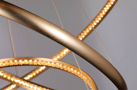 Lampa BRIGHTON 3 złota