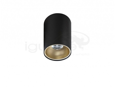 Lampa REMO czarna z wkładem champagne