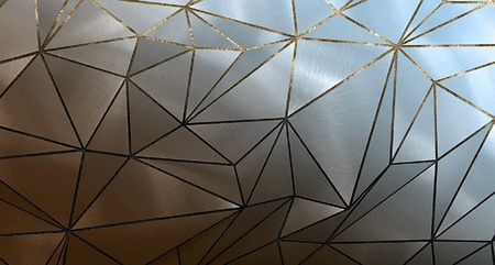 Mural Lost Exposure MU11062 metallic gold