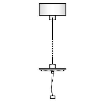 Podsufitka wisząca Erebus Base AZ3392 wisząca biała