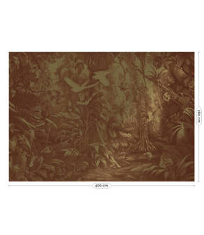 Mural Tropical Landscapes MW-063 złoty