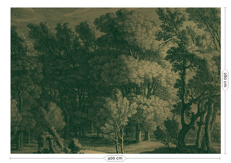 Mural Engraved Landscapes MW-033 gold