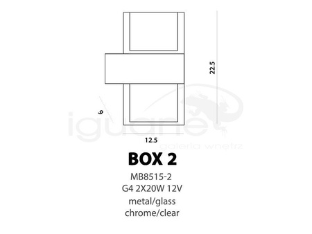 Lampa BOX 2 kinkiet