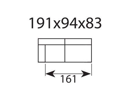 Moduł Vesta High 2,5 L/R tkanina